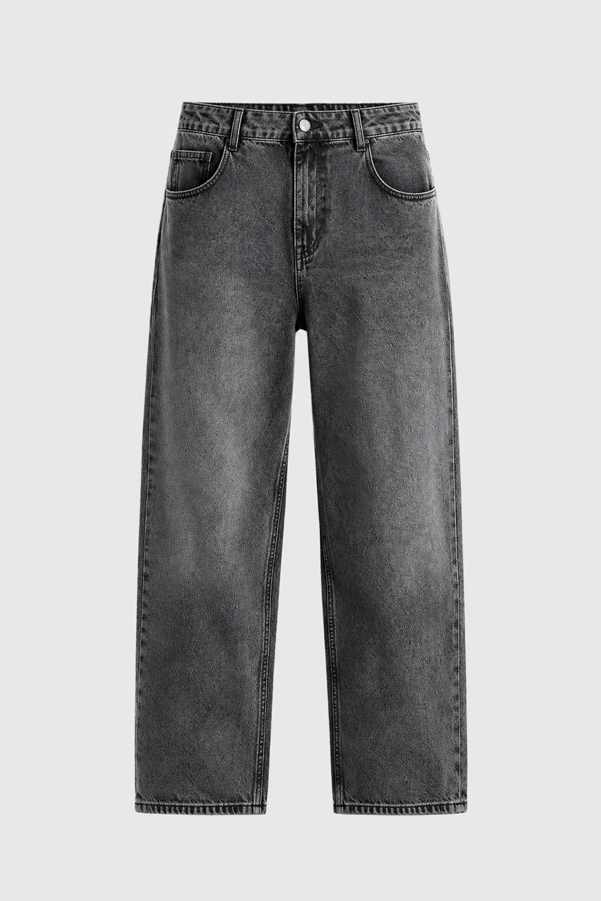 Relaxed Fit Koyu Gri Kot Pantolon