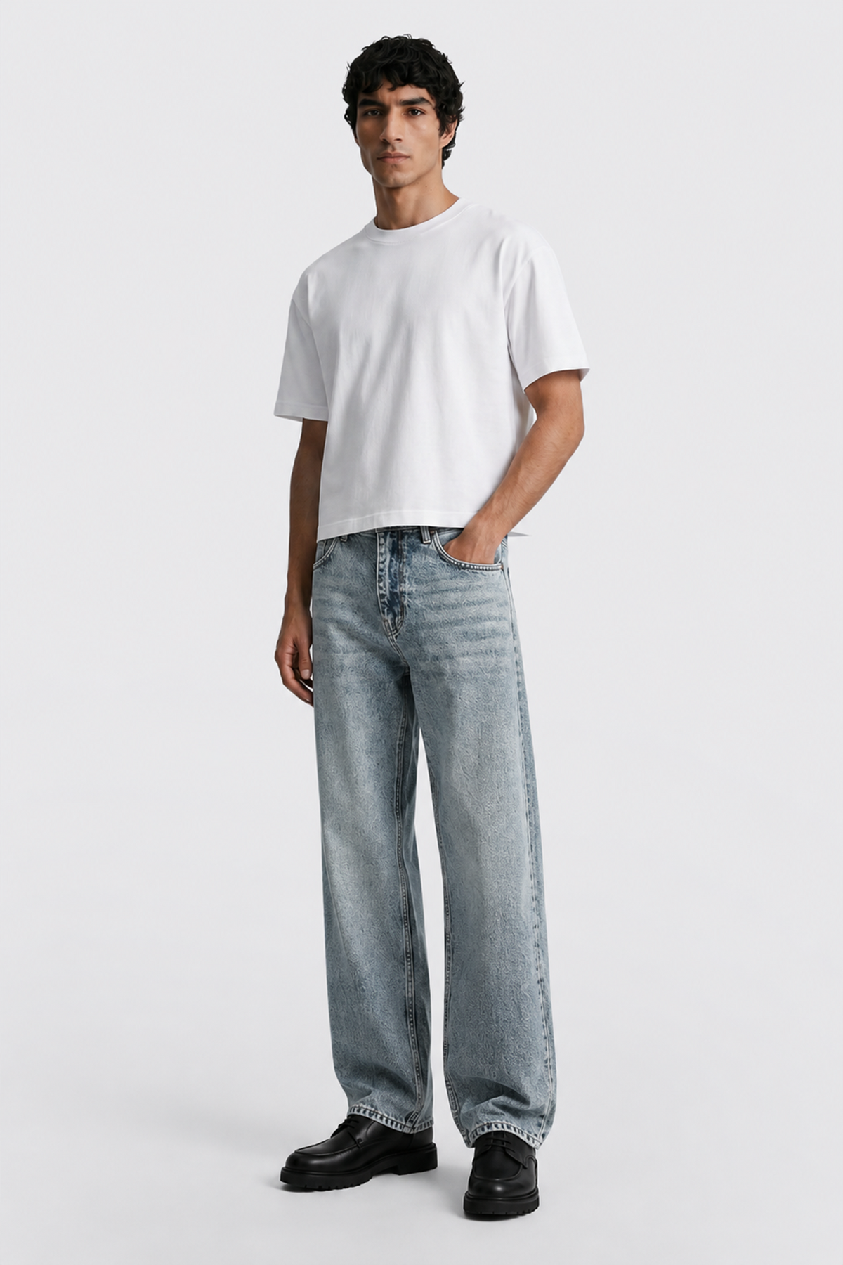 Relaxed Fit Kar Yıkama Kot Pantolon