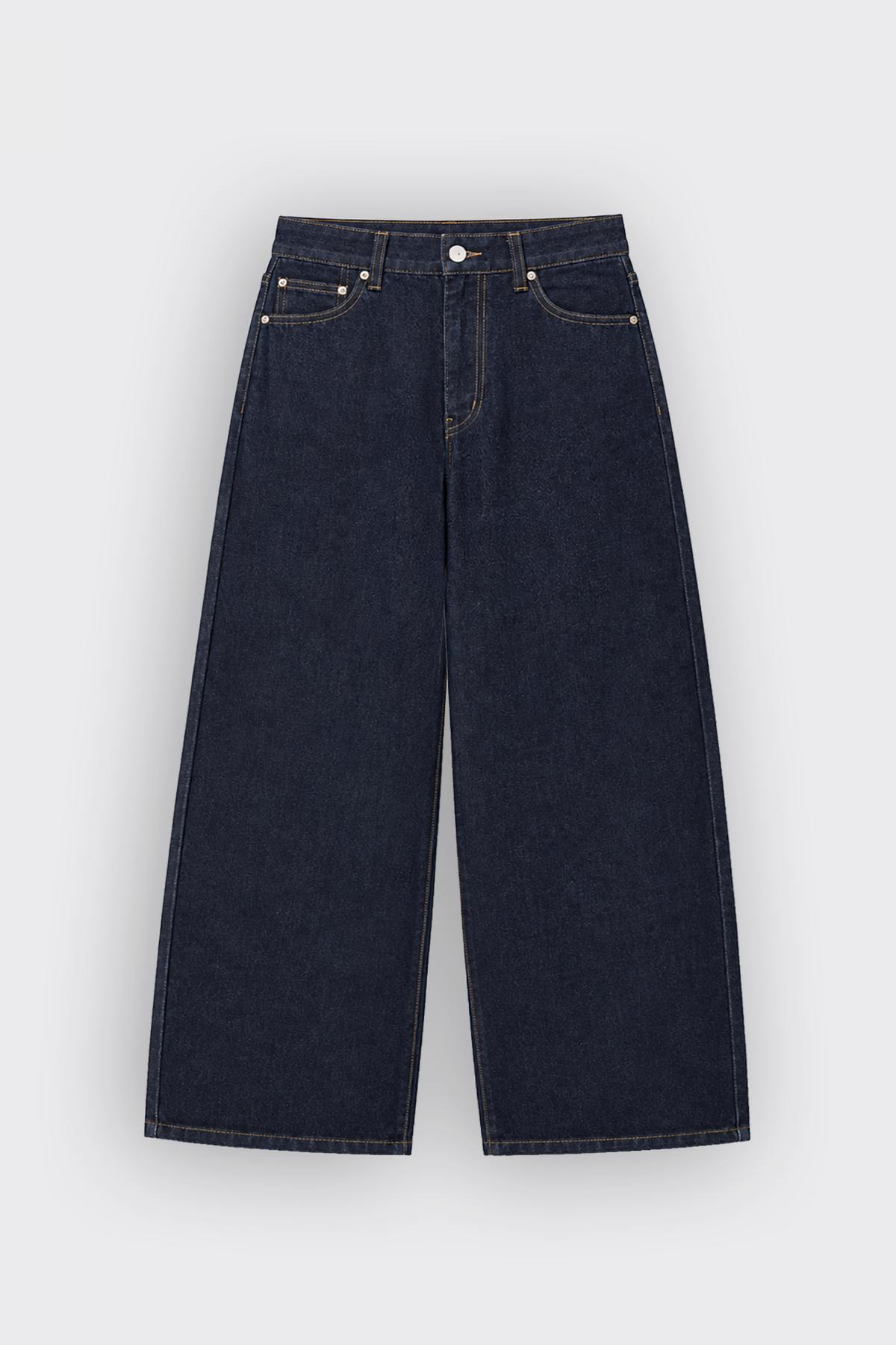 ATE Basic Lacivert Baggy Kot Pantolon