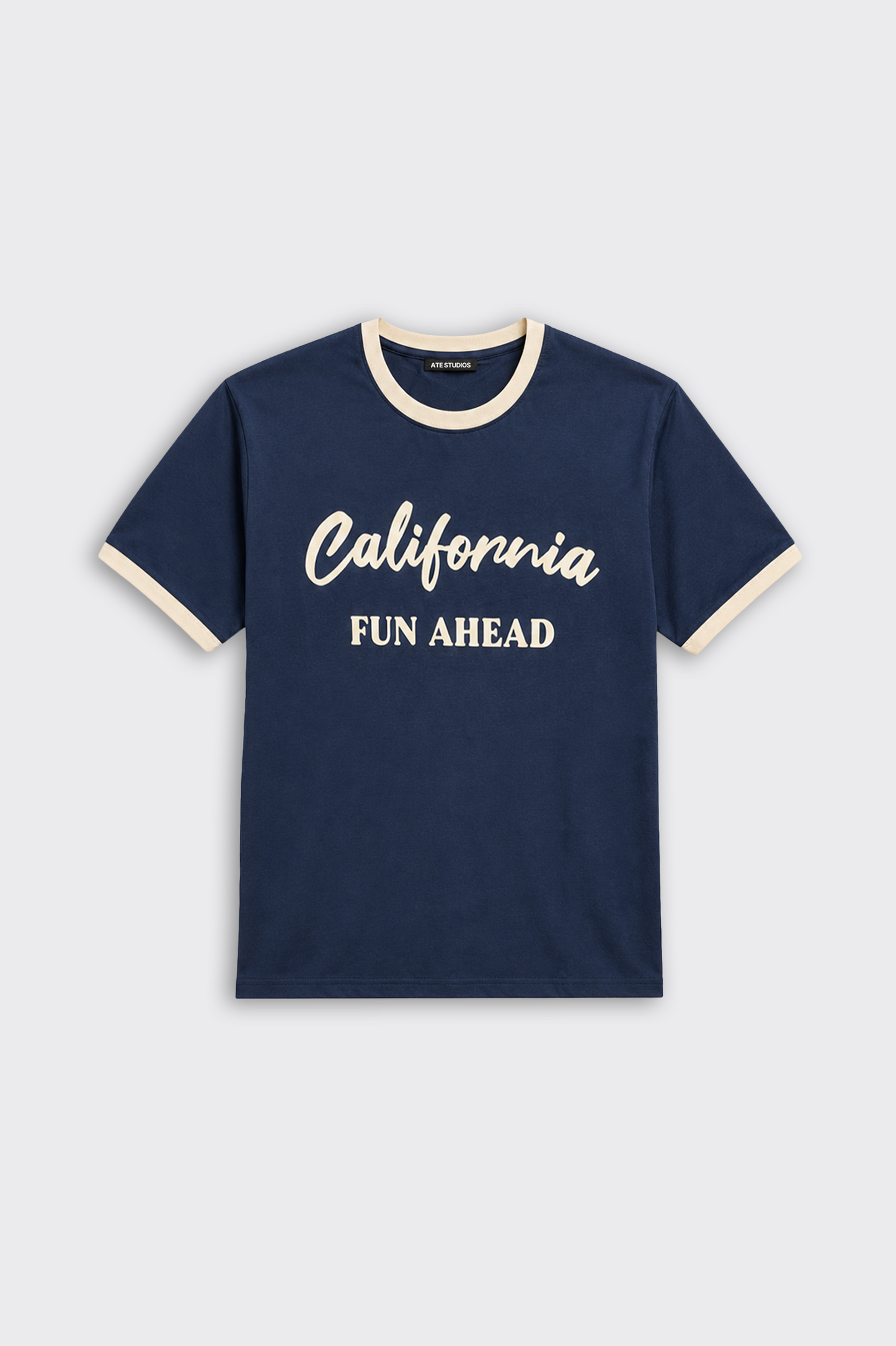 California Contrast Rib Oversize Tişört
