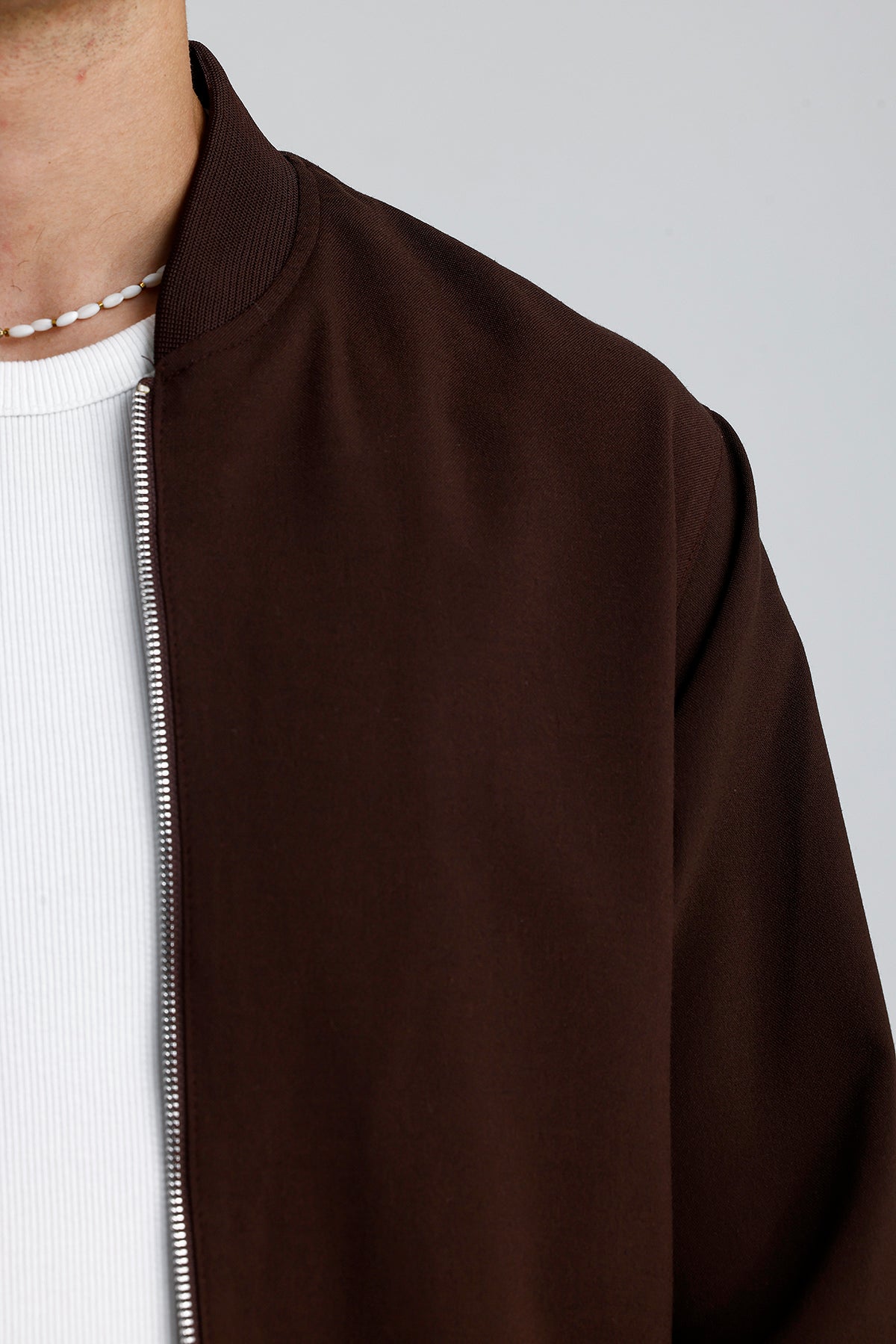 Relaxed Fit Bisiklet Yaka Casual Ceket