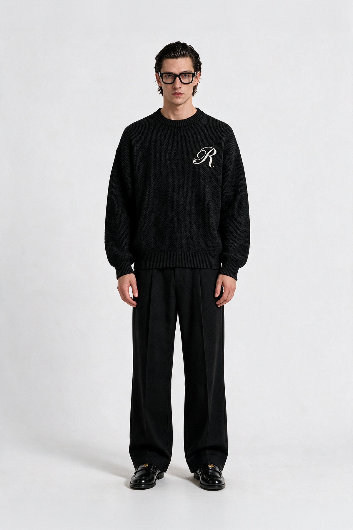 Royal Desen Oversize Triko Kazak