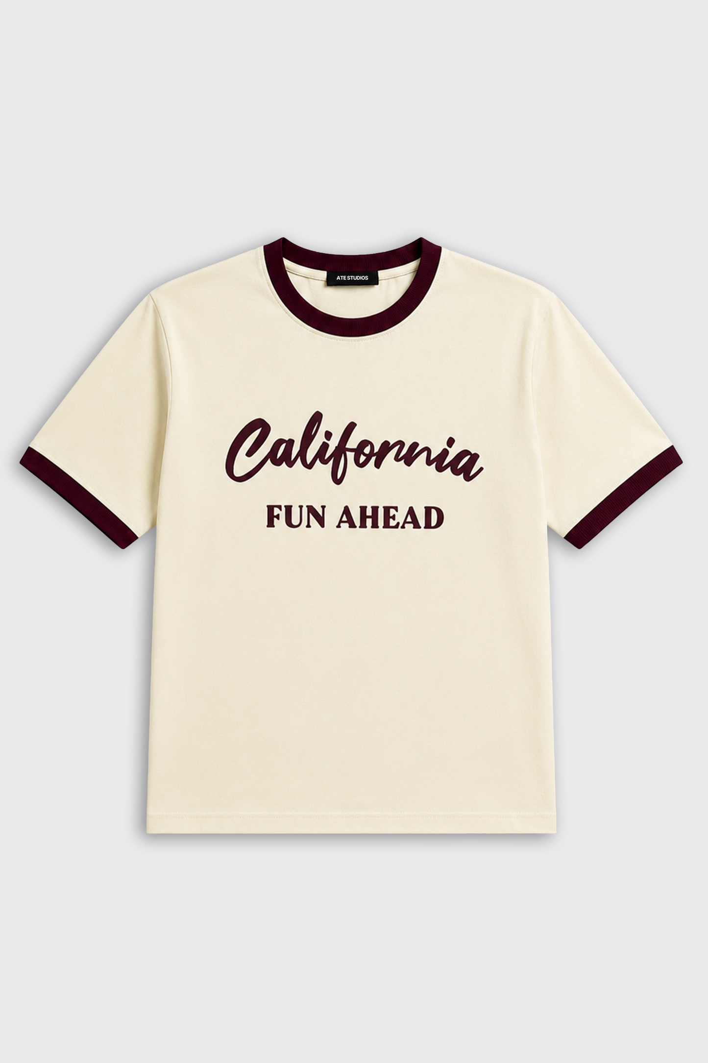 California Contrast Rib Oversize Tişört