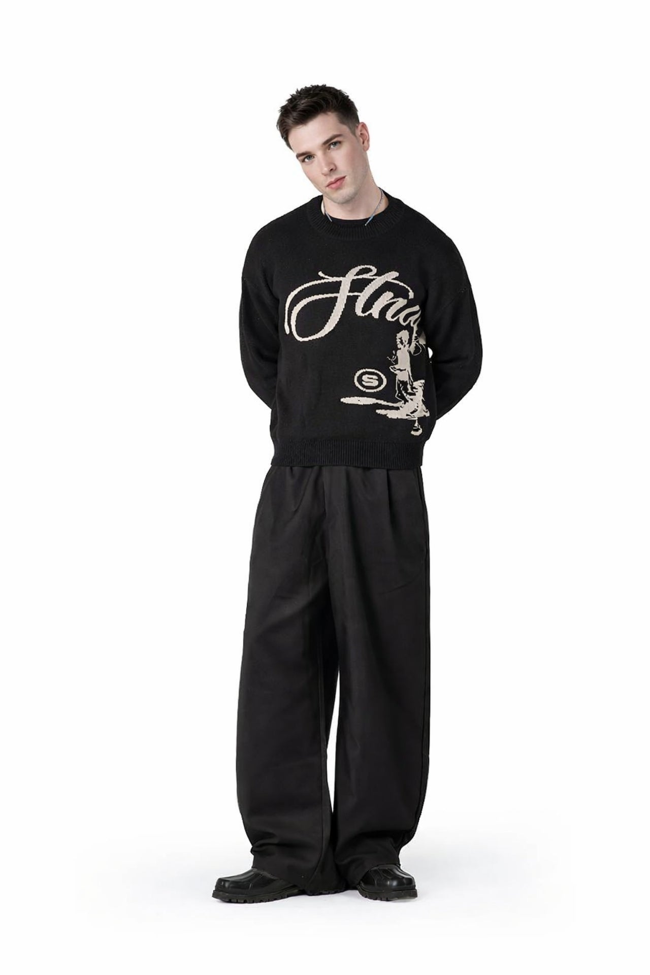 Echoes Oversize Triko Kazak