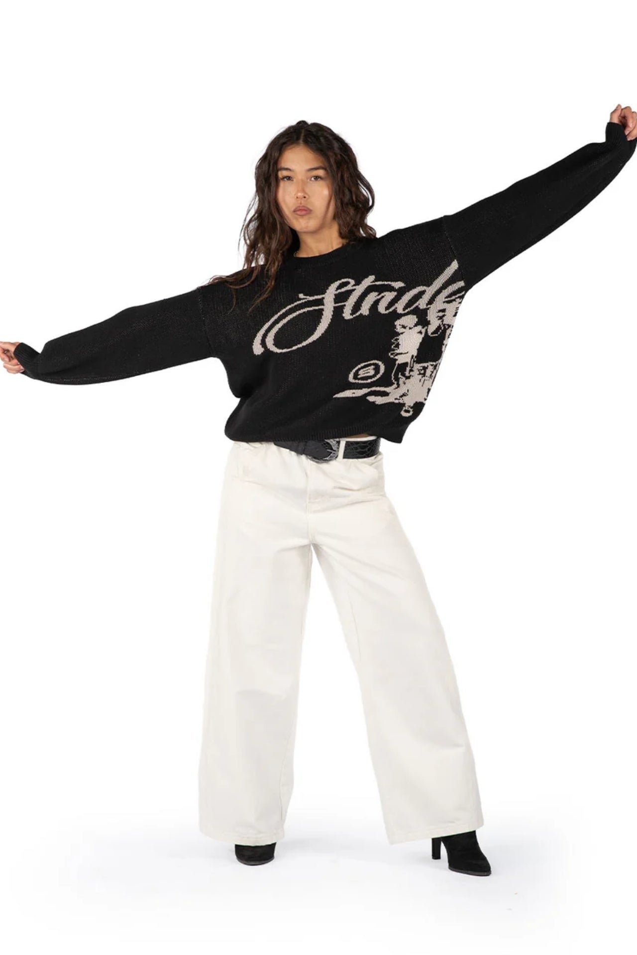 Echoes Oversize Triko Kazak