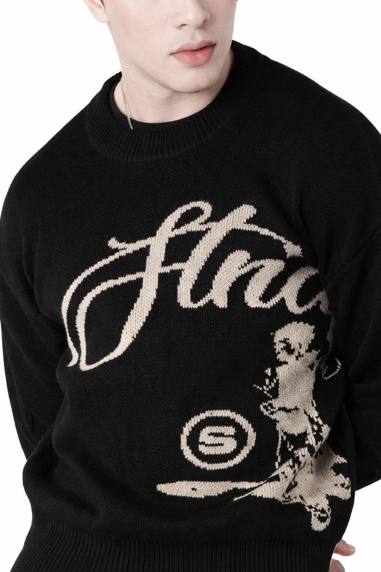 Echoes Oversize Triko Kazak