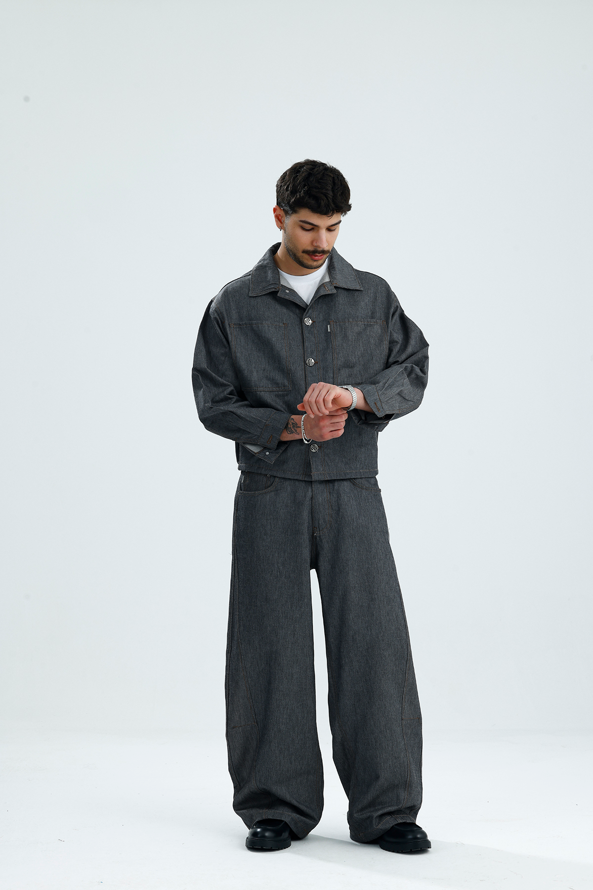 YOROI 鎧 Oversize Boxy Fit Premium Kot Ceket