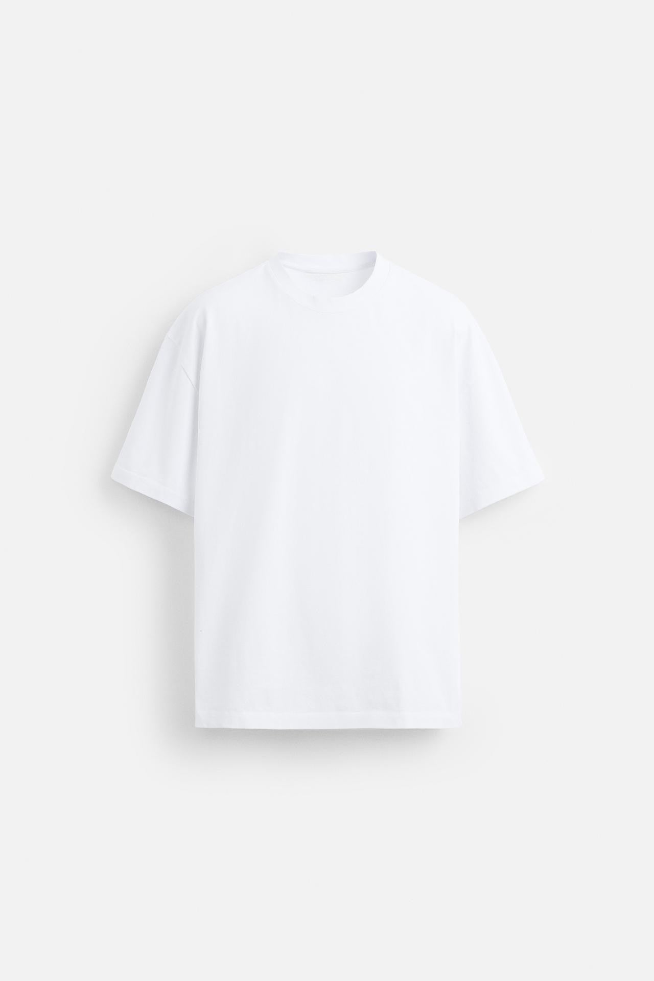 Oversize Basic Tişört - Beyaz