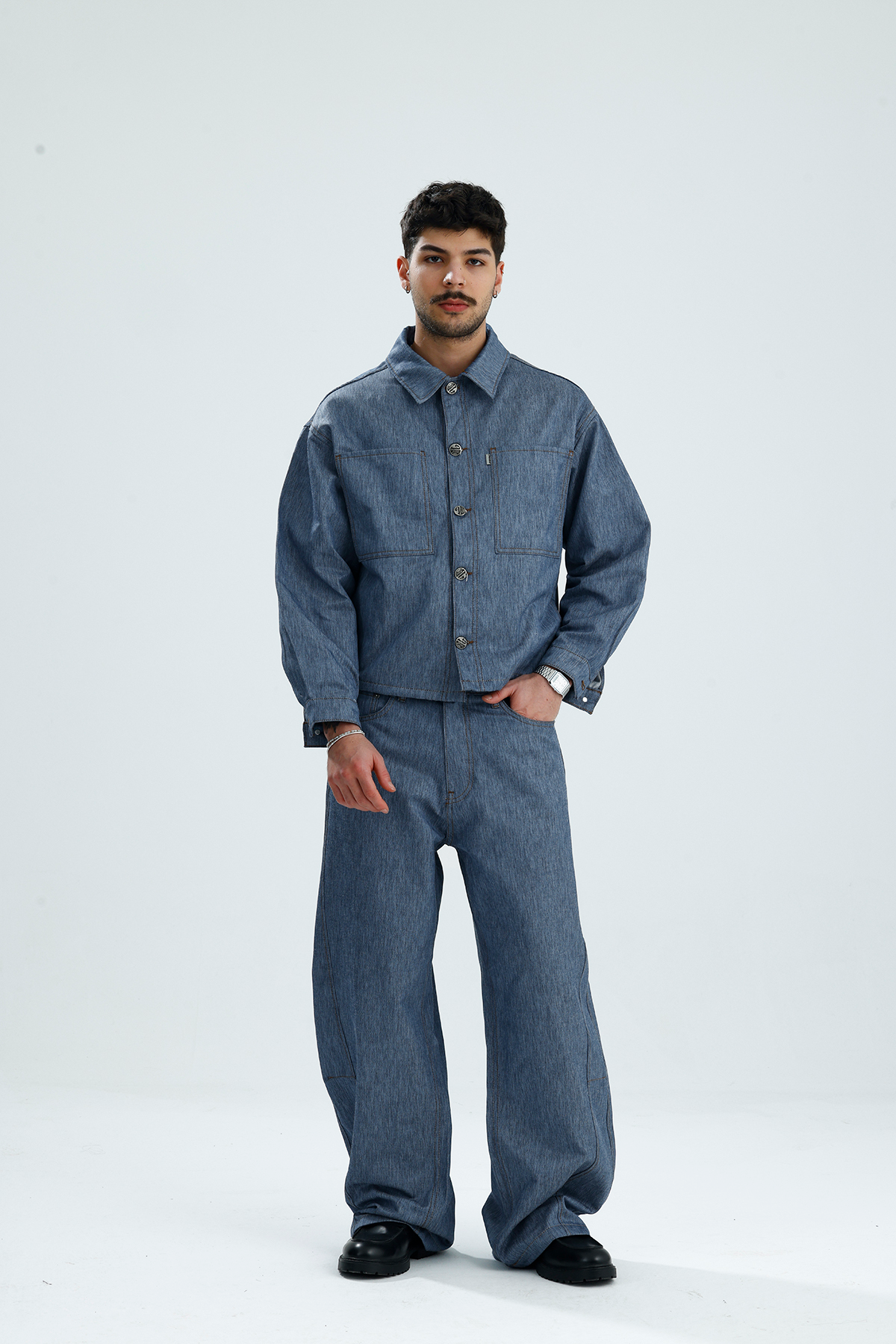 YOROI 鎧 Oversize Boxy Fit Premium Kot Ceket