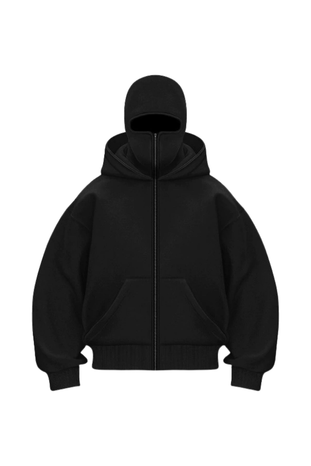 ATE Premium Oversize Maskeli Zip Hoodie