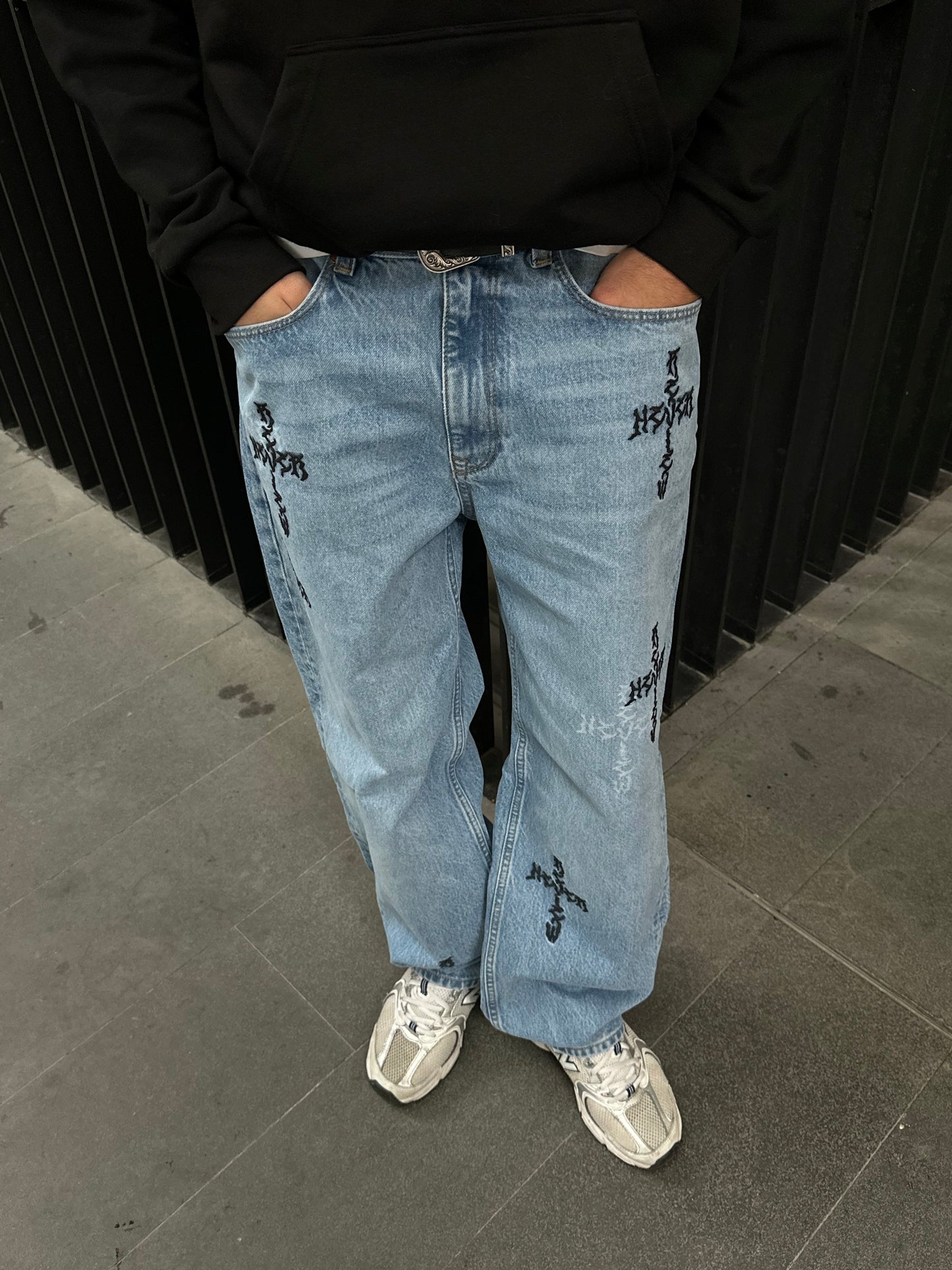 Ate Studios Nakış Detay Premium Baggy Jean