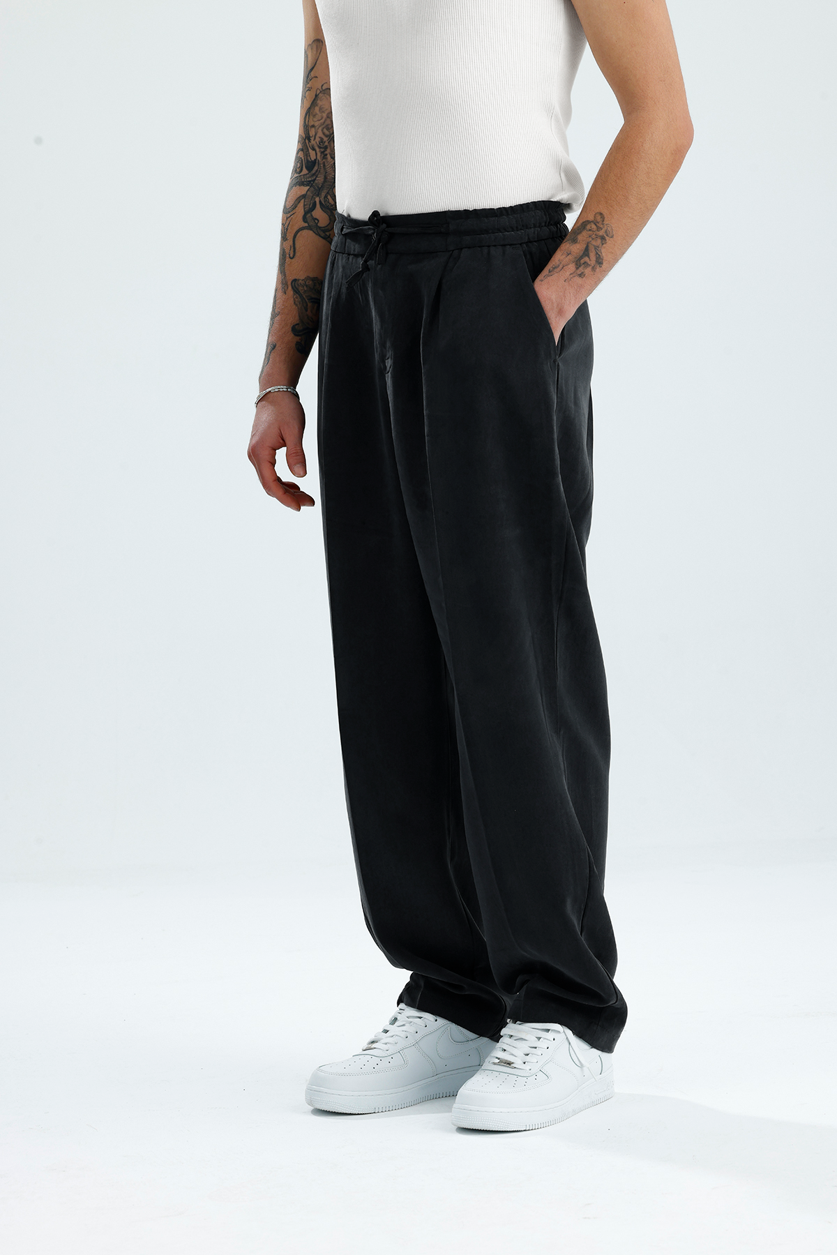Modal Kumaş Relaxed Fit Premium Baggy Pantolon
