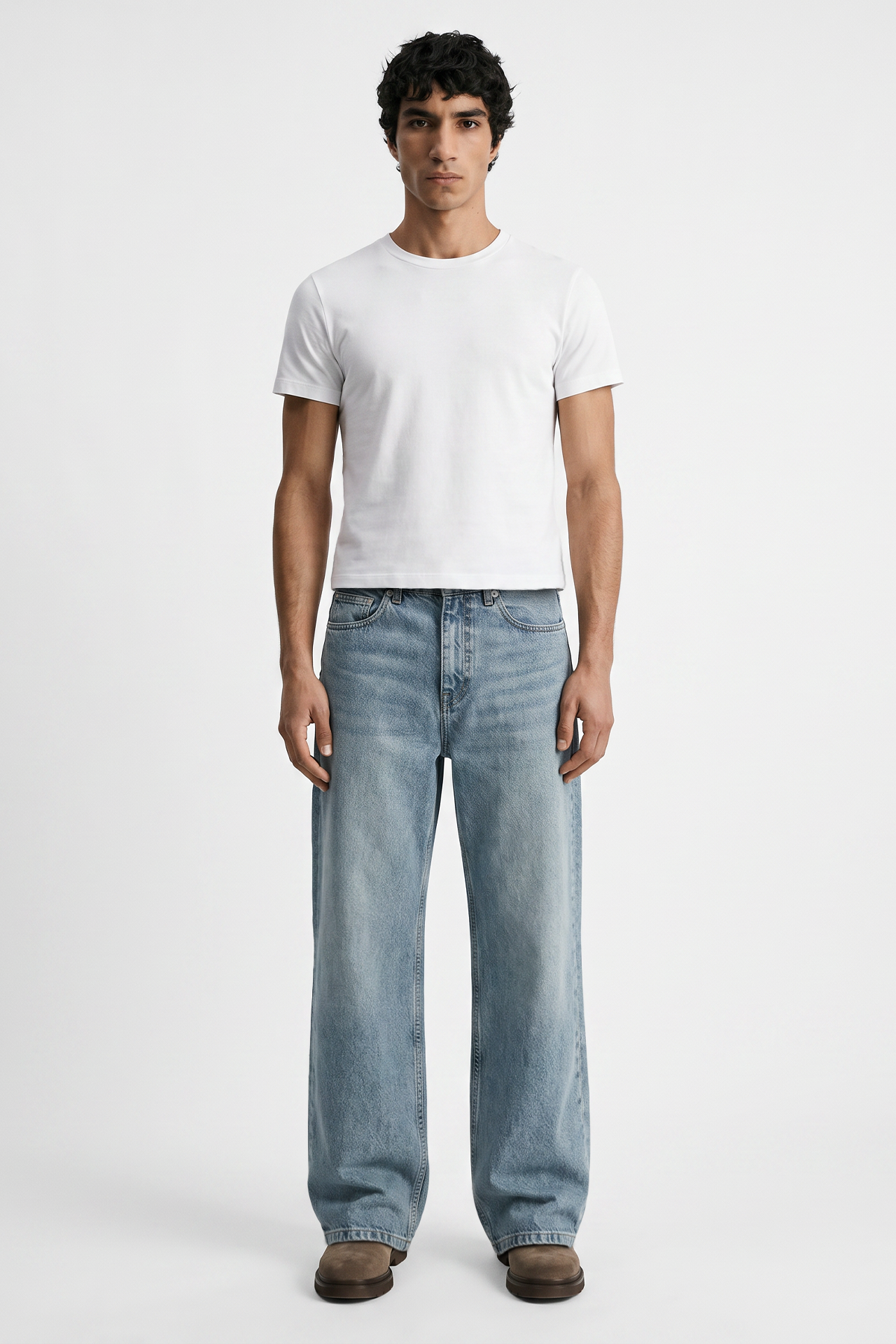 Straight Fit Geniş Paça Tokyo Jeans