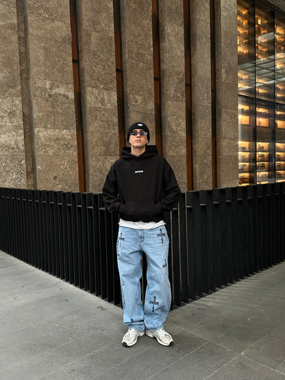 Ate Studios Nakış Detay Premium Baggy Jean