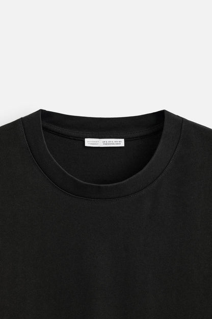 Oversize Basic Tişört - Siyah