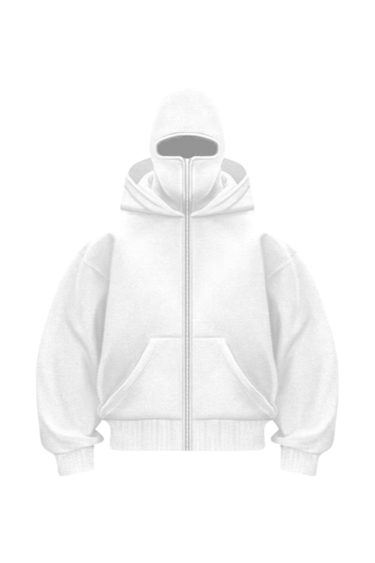ATE Premium Oversize Maskeli Zip Hoodie
