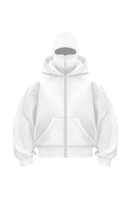 ATE Premium Oversize Maskeli Zip Hoodie