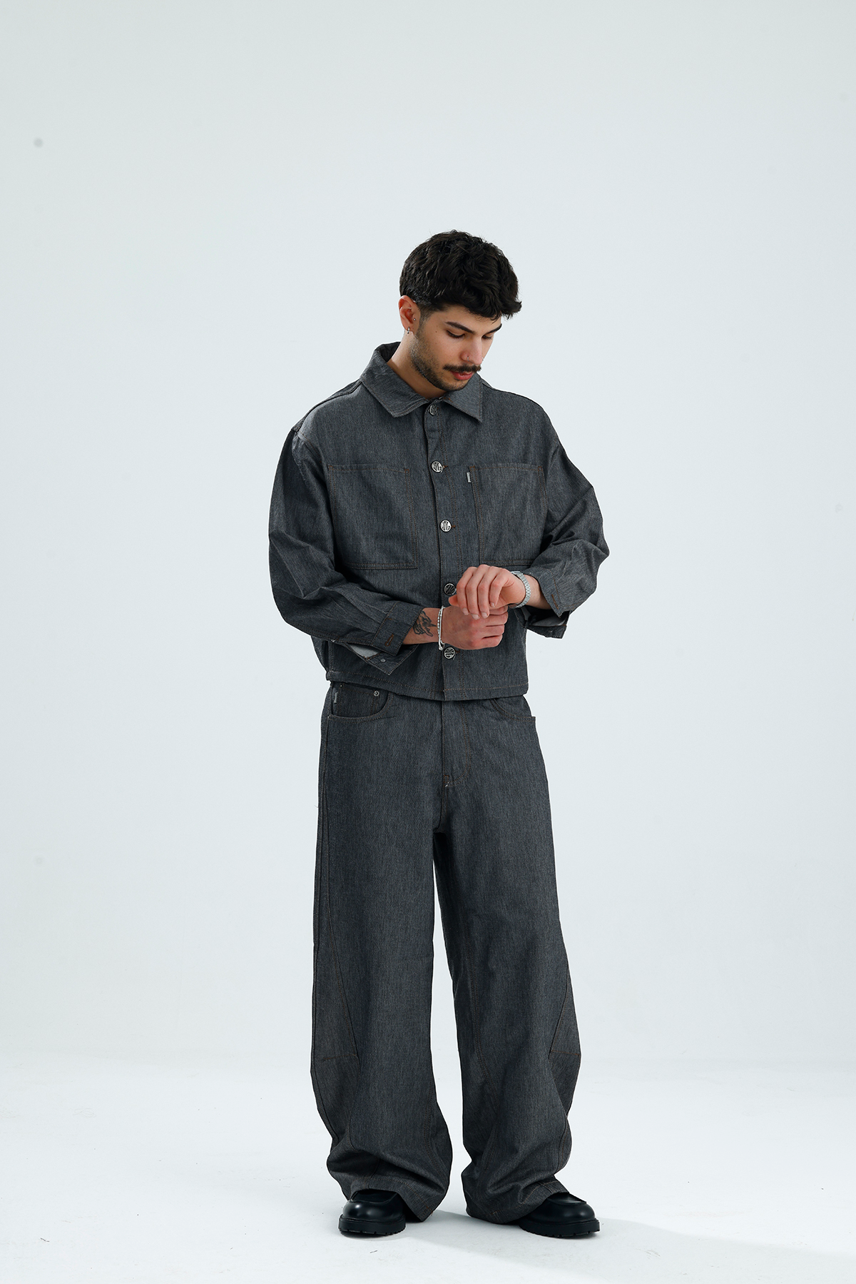 YOROI 鎧 Oversize Boxy Fit Premium Kot Ceket