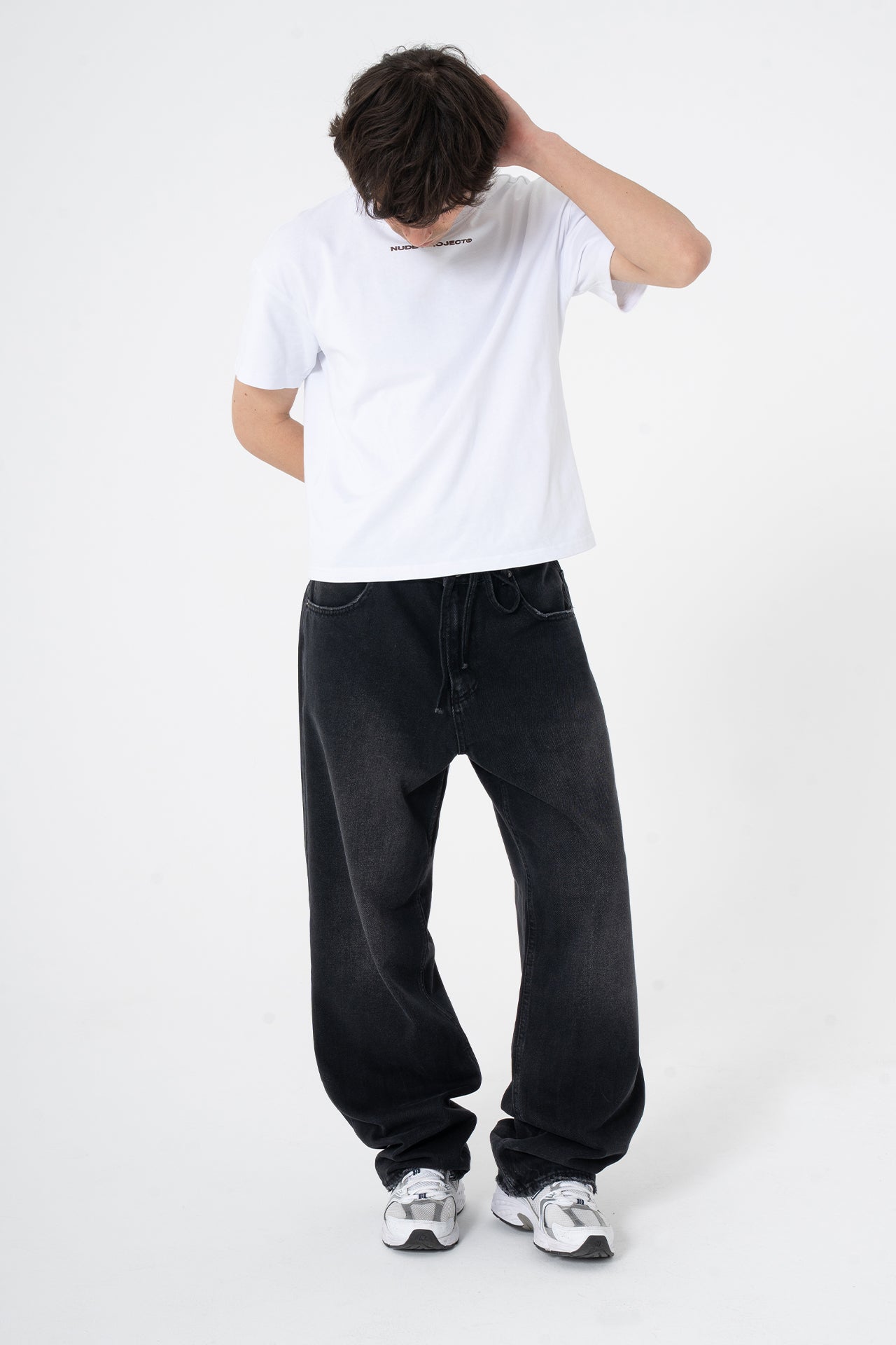 Bağcıklı Yıkama Detay Premium Baggy Kot Pantolon