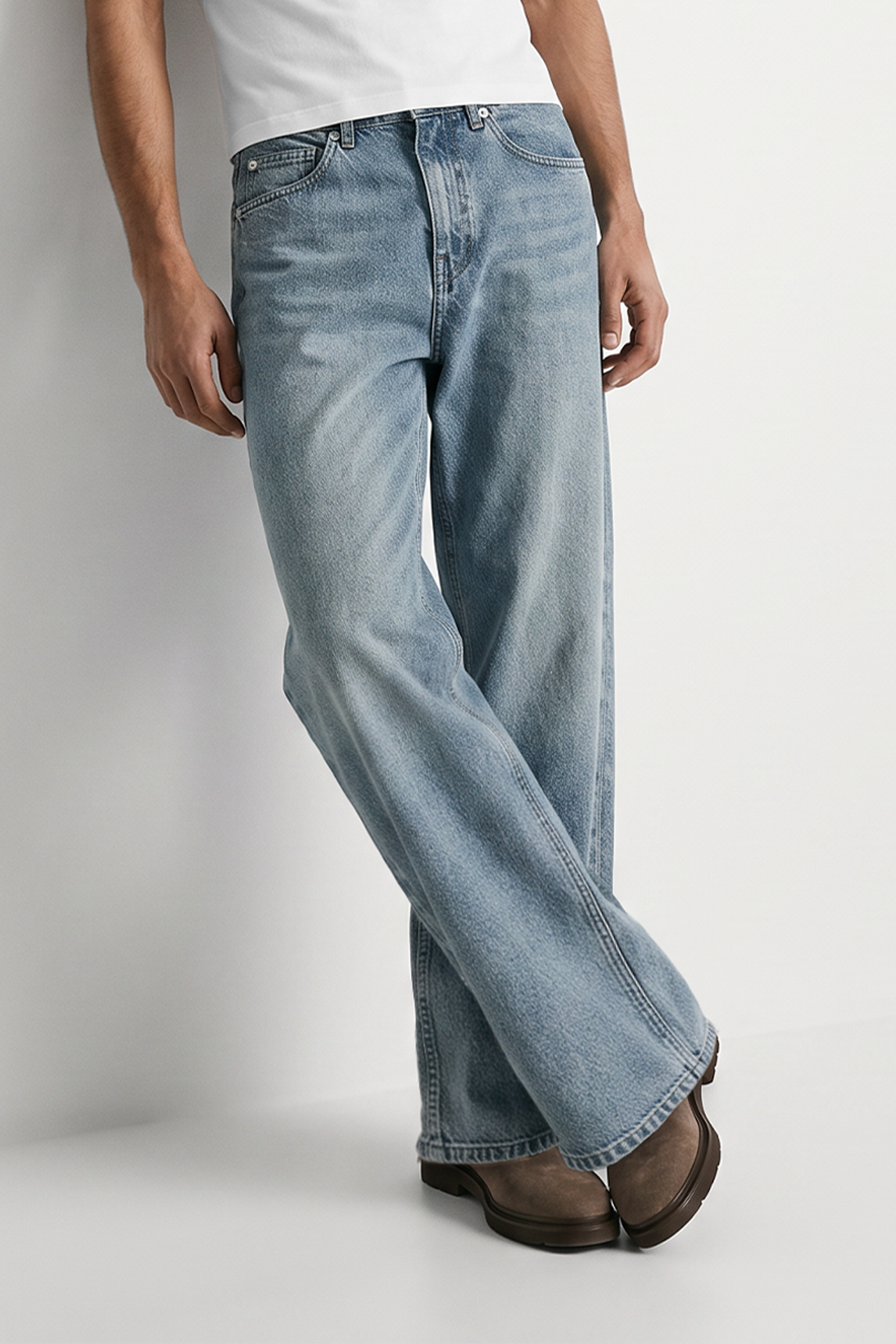 Straight Fit Geniş Paça Tokyo Jeans