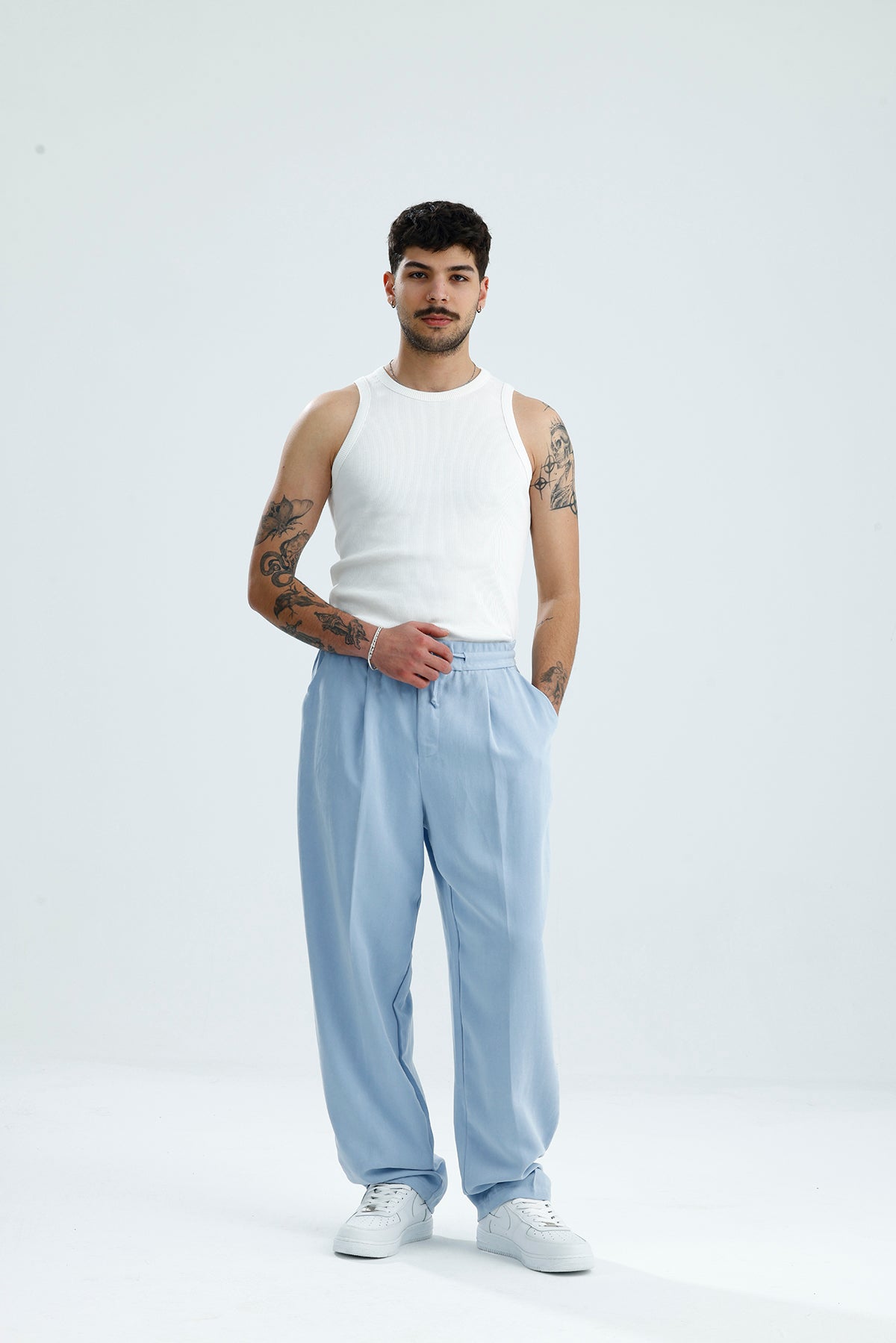 Modal Kumaş Relaxed Fit Premium Baggy Pantolon
