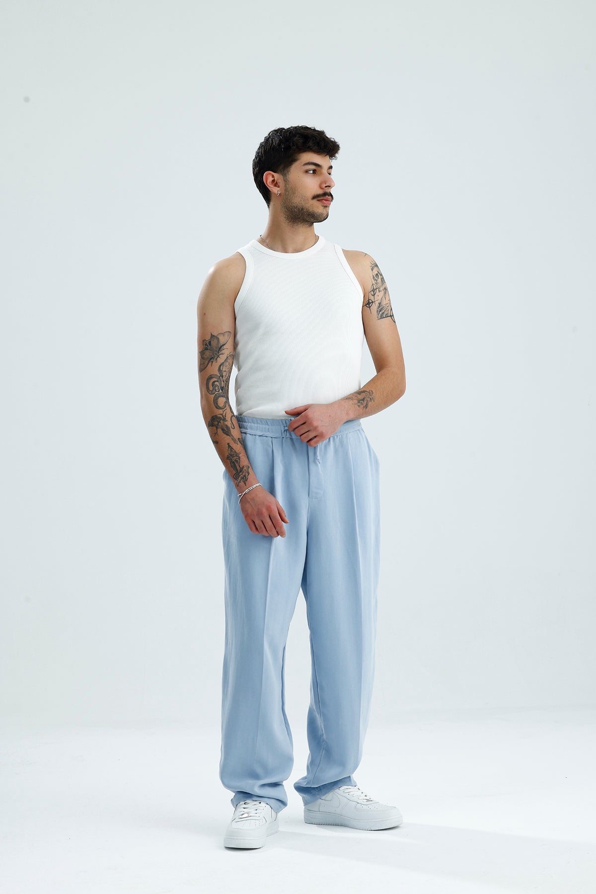 Modal Kumaş Relaxed Fit Premium Baggy Pantolon