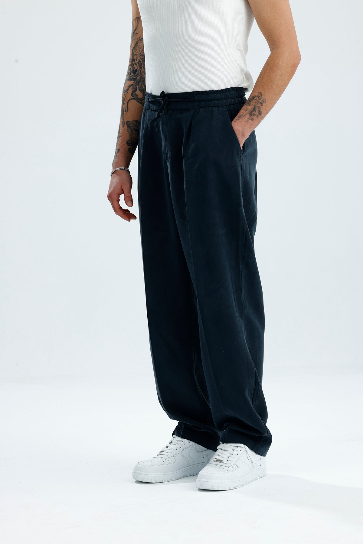 Modal Kumaş Relaxed Fit Premium Baggy Pantolon