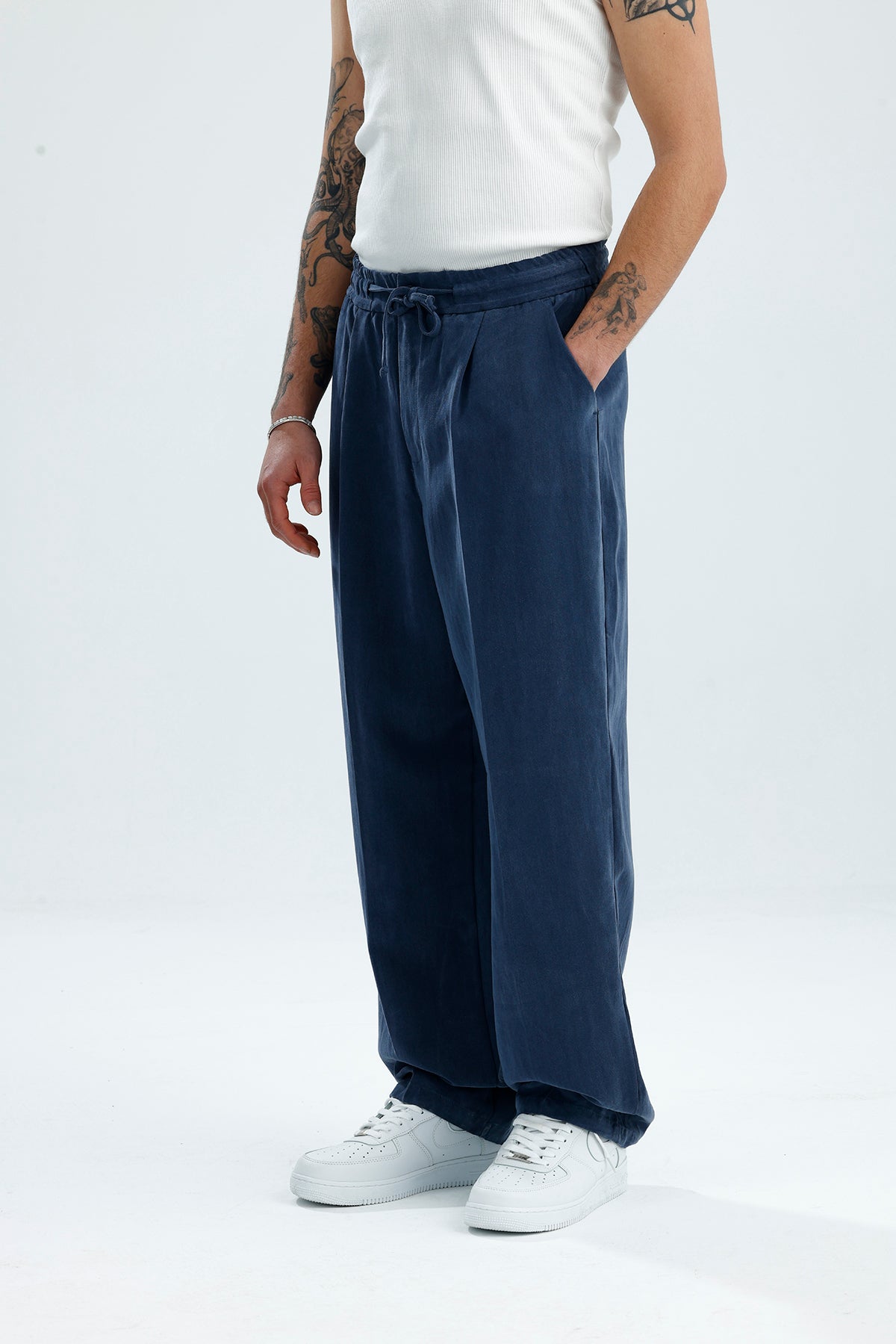 Modal Kumaş Relaxed Fit Premium Baggy Pantolon
