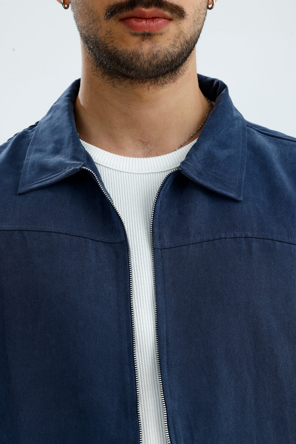 Mevsimlik Çift Fermuarlı Premium Modal Kumaş Ceket