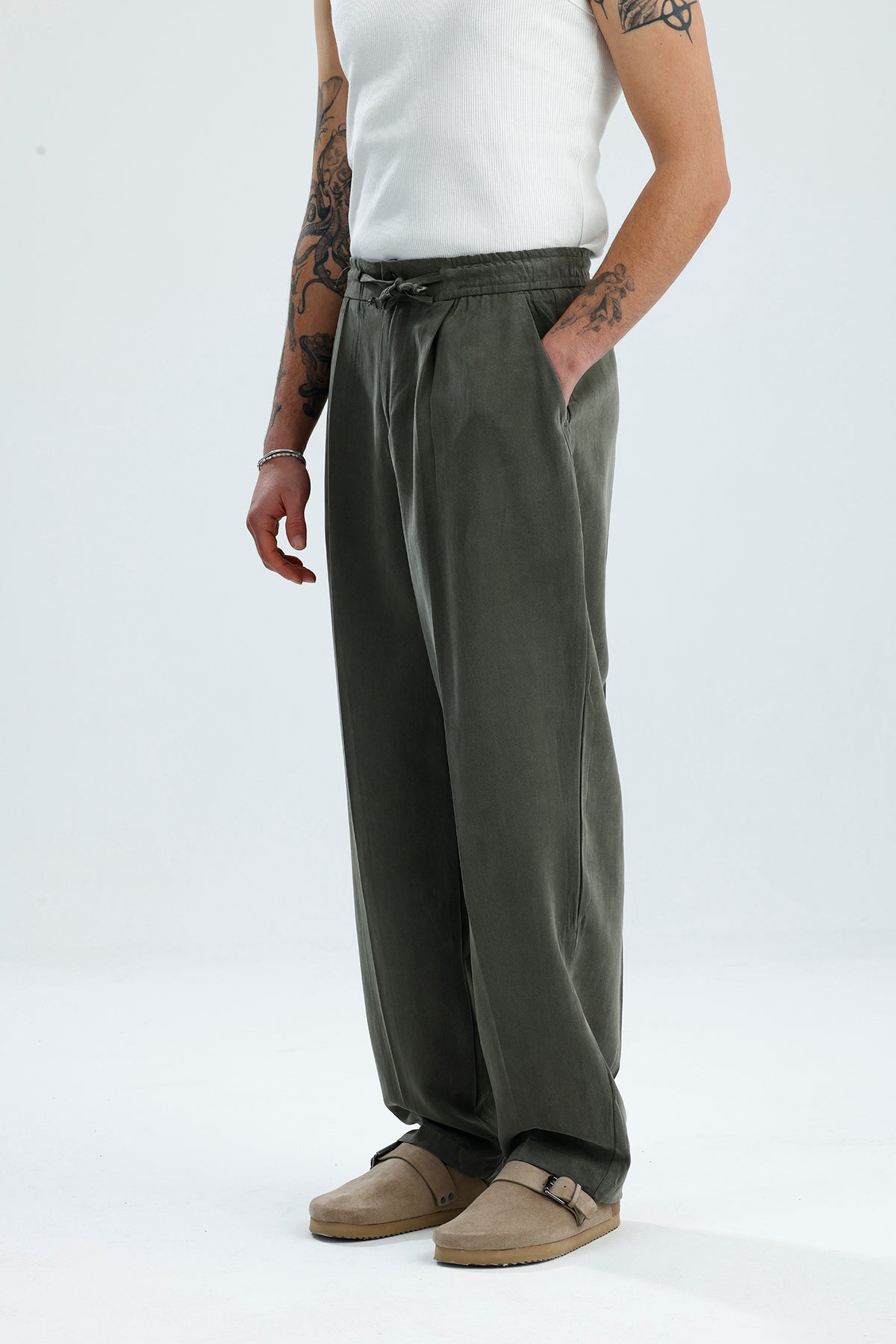 Modal Kumaş Relaxed Fit Premium Baggy Pantolon