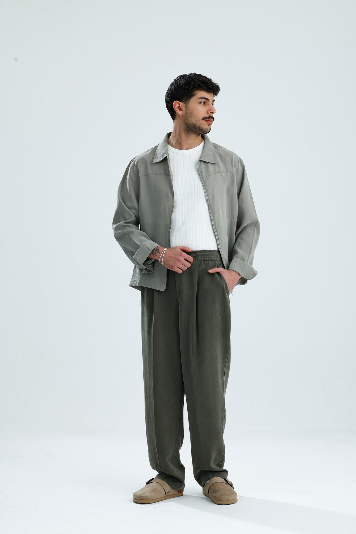 Modal Kumaş Relaxed Fit Premium Baggy Pantolon