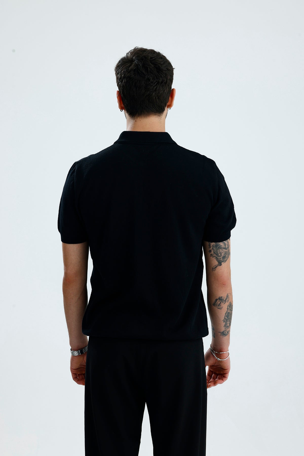 Relaxed Muscle Fit Polo Yaka Kısa Kollu Triko