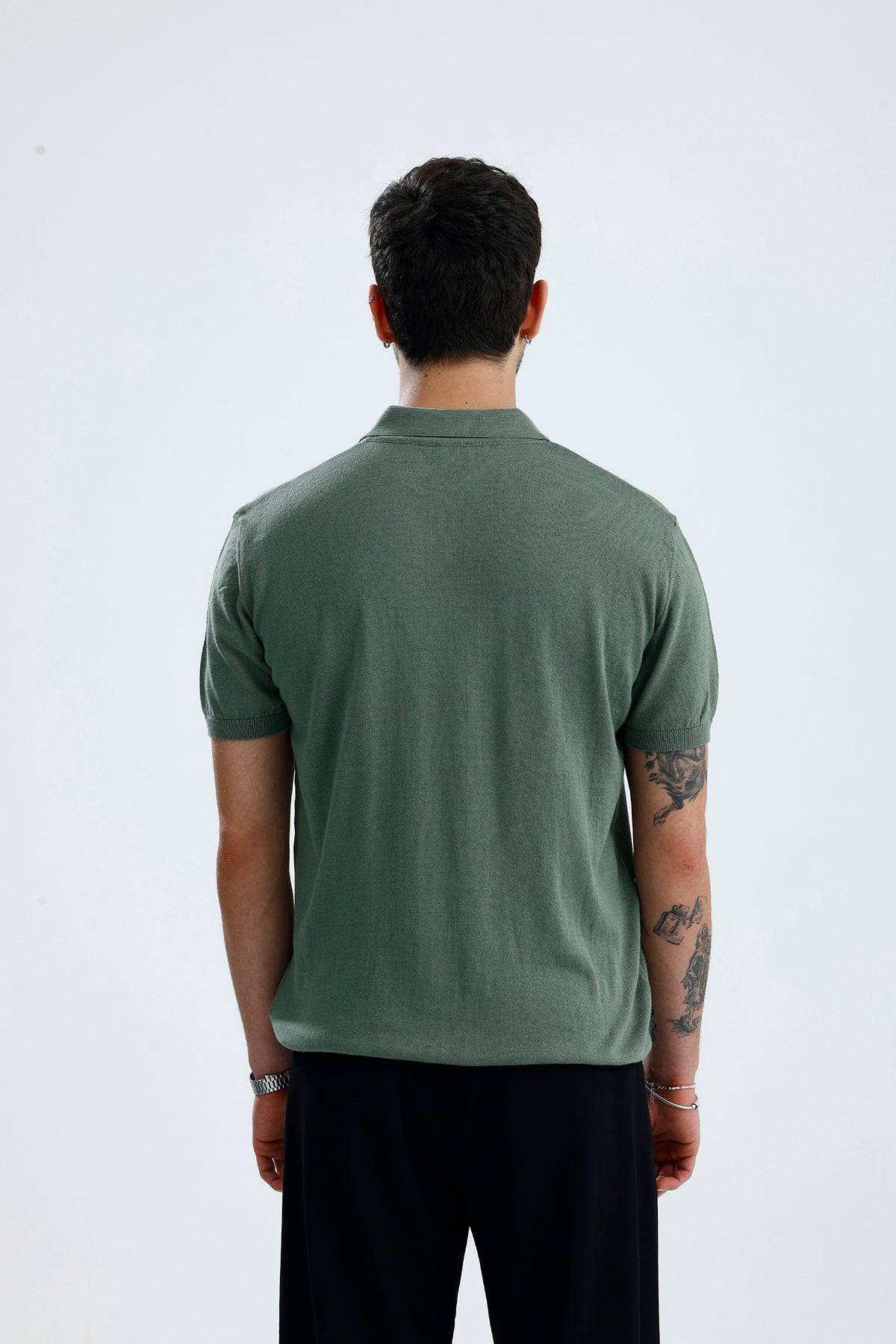 Relaxed Muscle Fit Polo Yaka Kısa Kollu Triko
