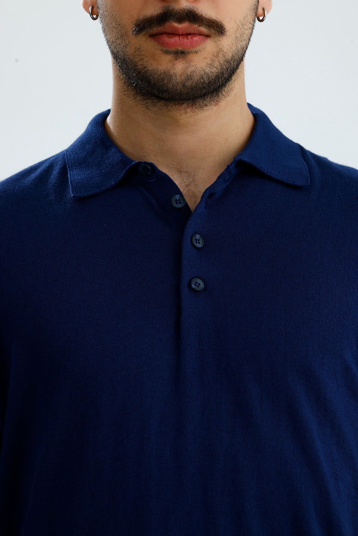 Relaxed Muscle Fit Polo Yaka Kısa Kollu Triko