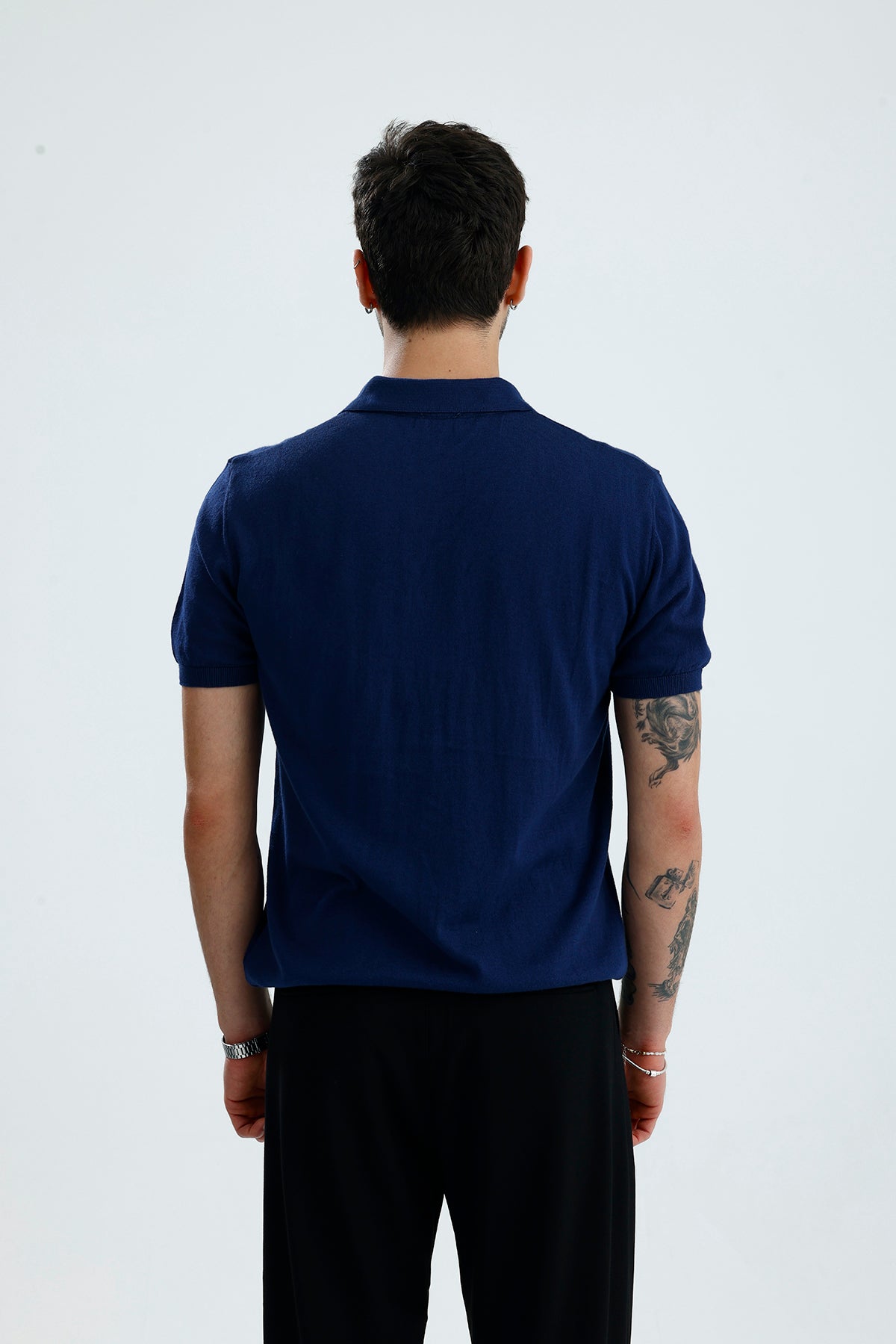 Relaxed Muscle Fit Polo Yaka Kısa Kollu Triko