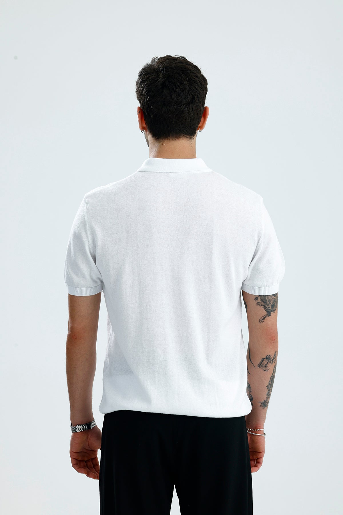 Relaxed Muscle Fit Polo Yaka Kısa Kollu Triko