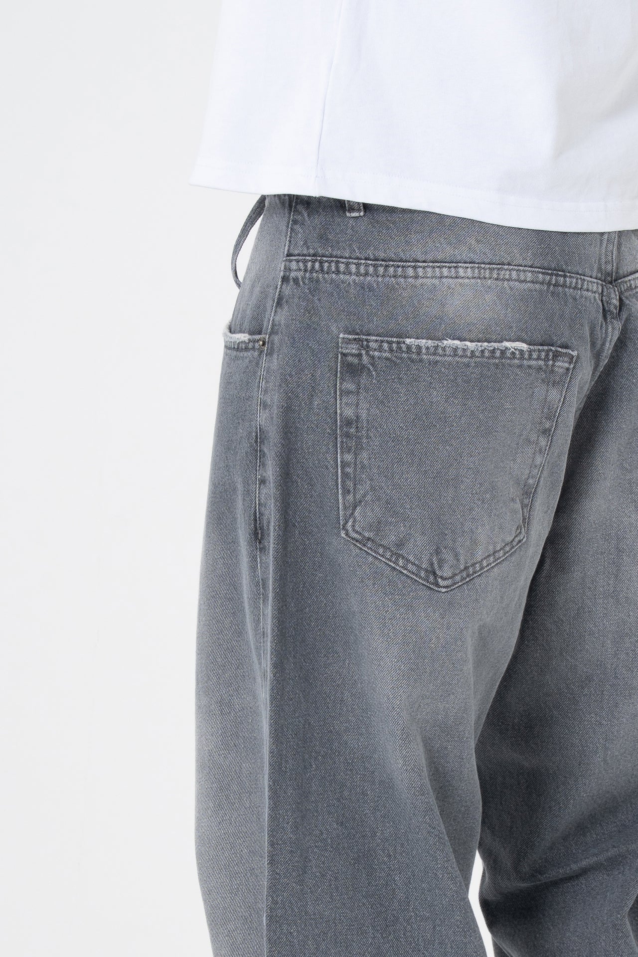 Bağcıklı Yıkama Detay Premium Baggy Kot Pantolon