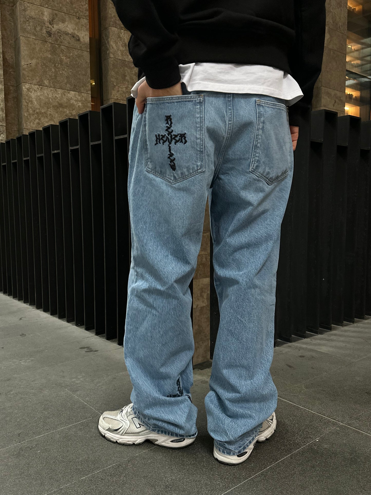 Ate Studios Nakış Detay Premium Baggy Jean