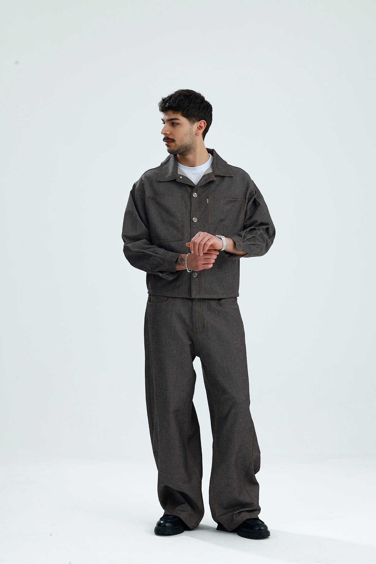 YOROI 鎧 Oversize Boxy Fit Premium Kot Ceket