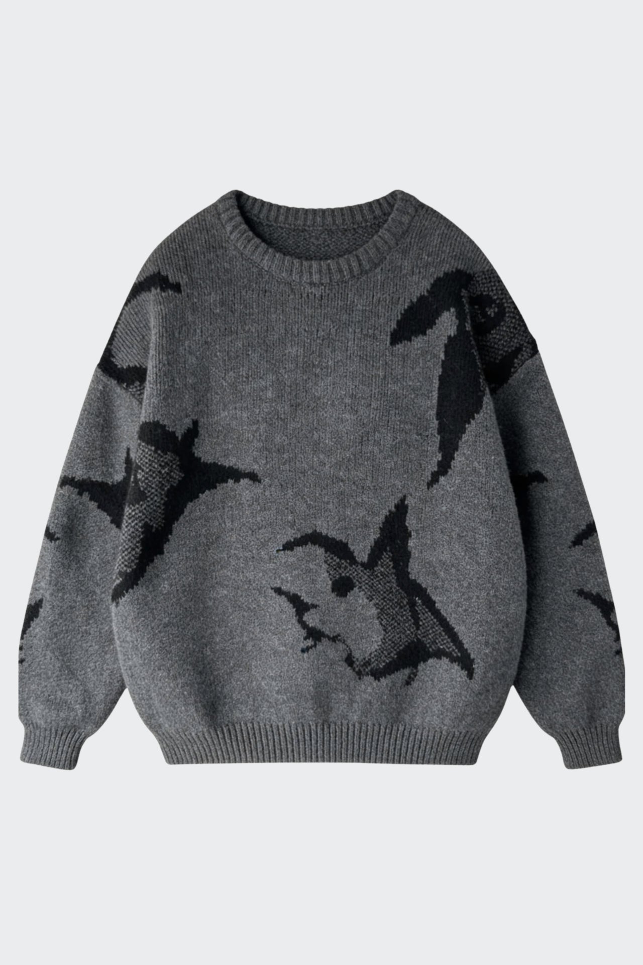 Wolf Premium Baskı Detay Triko Kazak