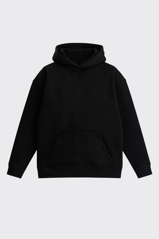 Basic Kapüşonlu Oversize Sweatshirt