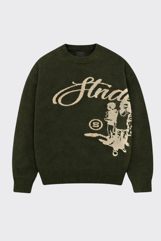 Echoes Oversize Triko Kazak