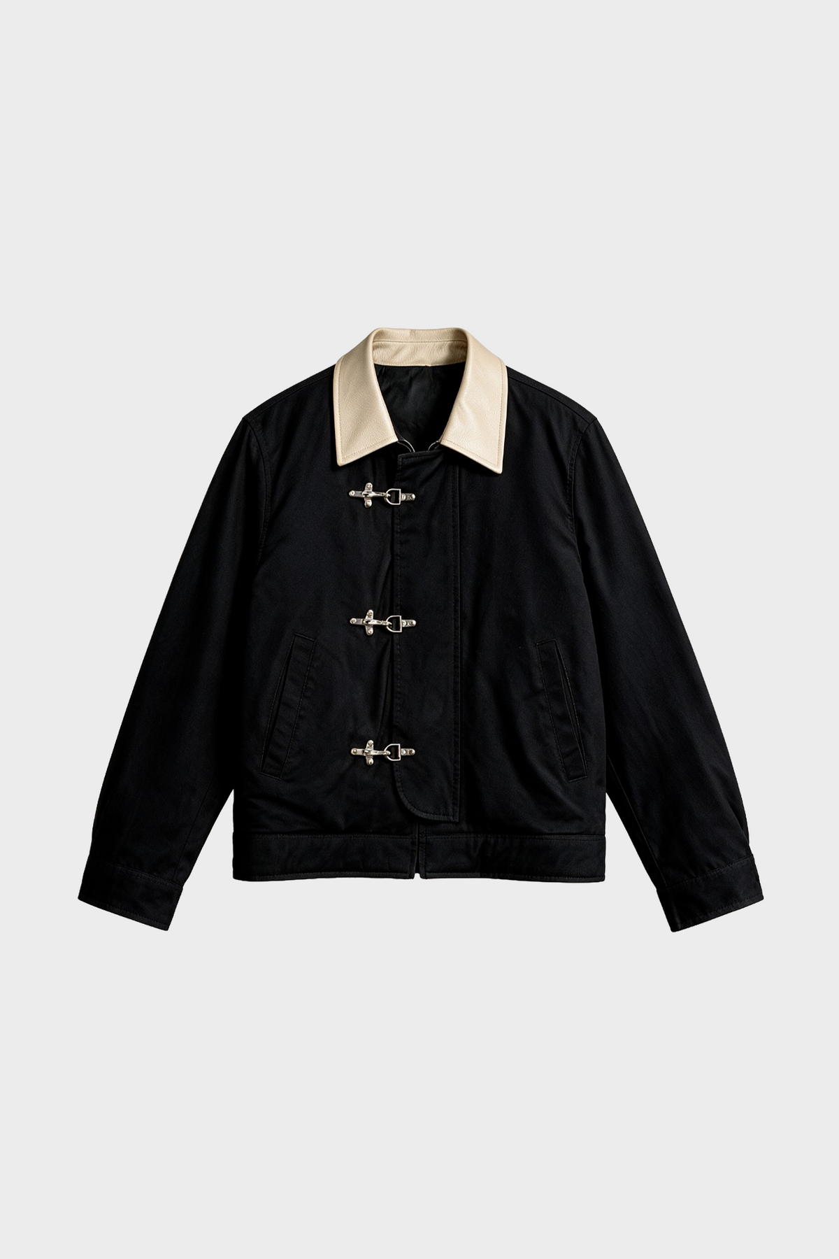 Kontrast Yaka Klipsli Gabardin Mont