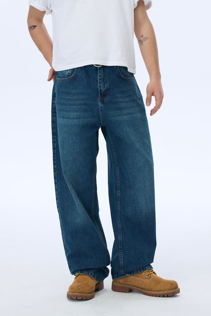 ATE Koyu Mavi Detay Baggy Pantolon