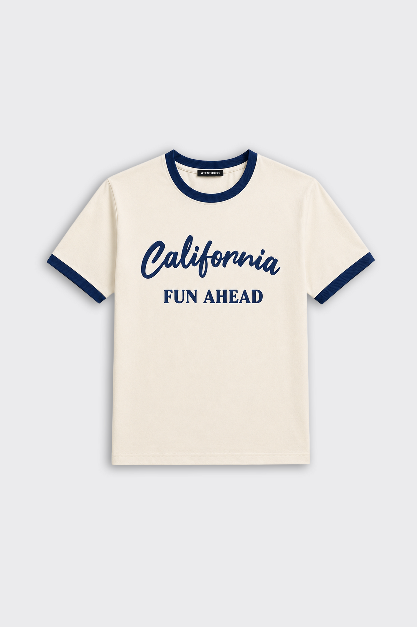 California Contrast Rib Oversize Tişört