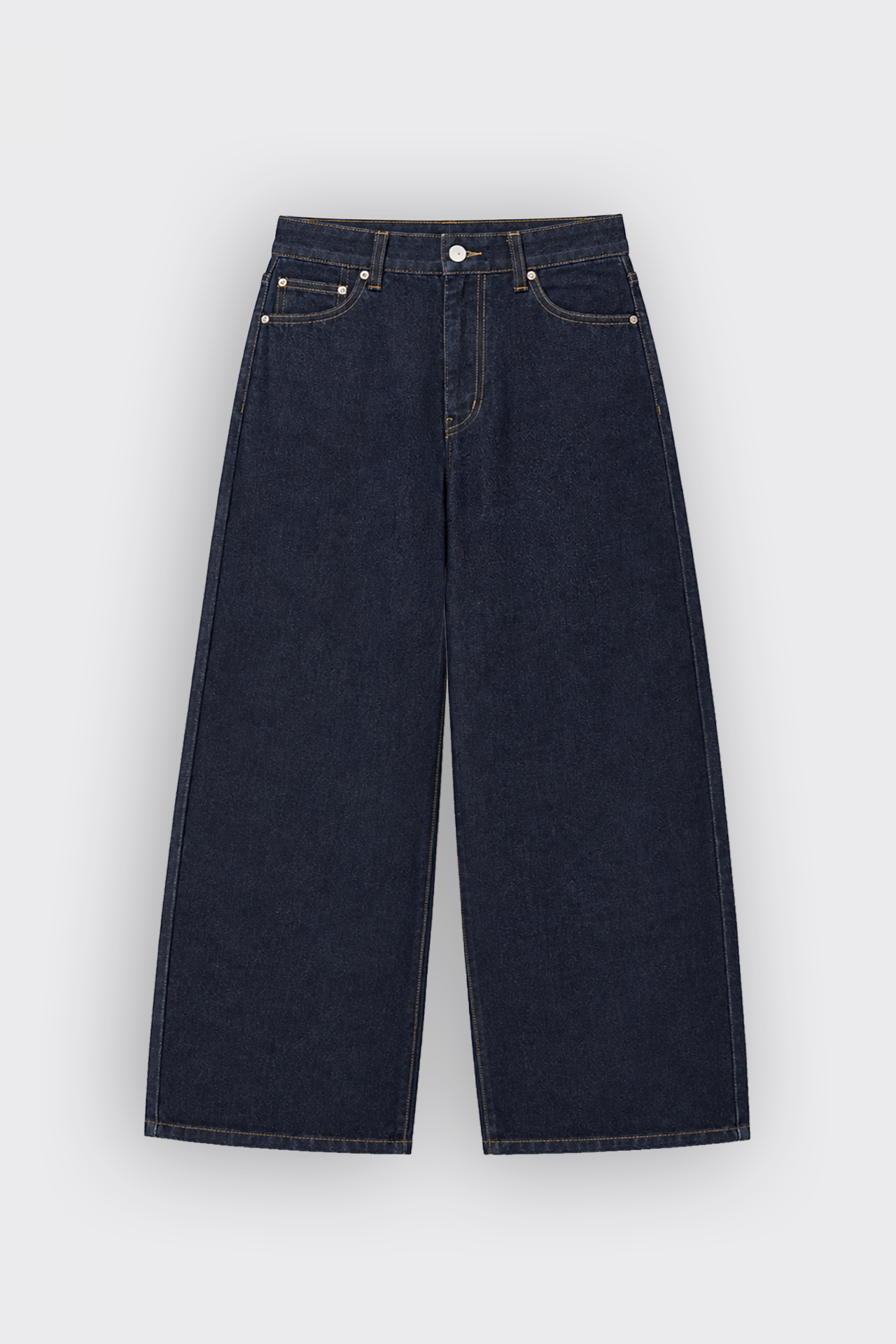 ATE Basic Lacivert Baggy Kot Pantolon