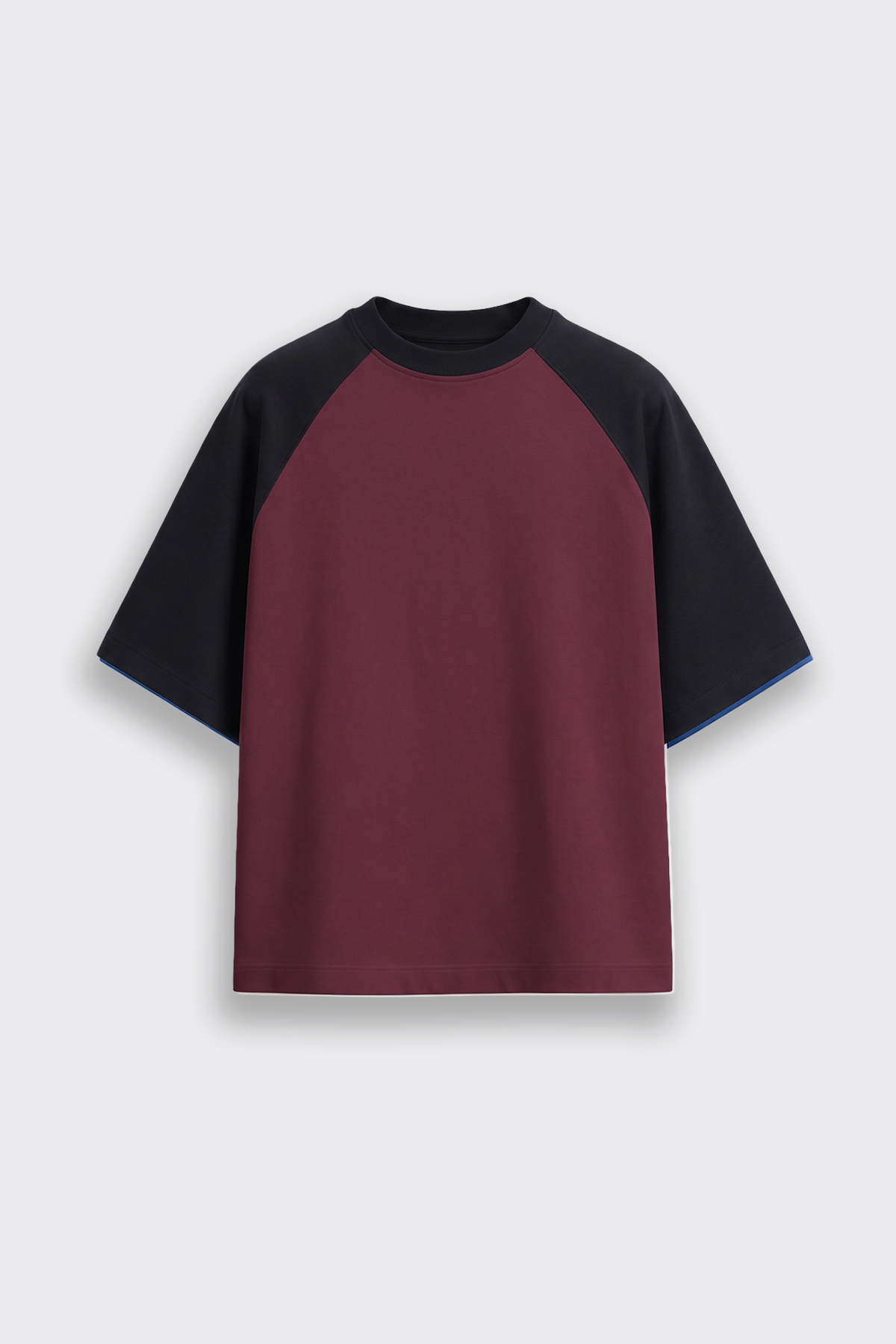 Reglan Kol Blok Renkli Oversize Tişört