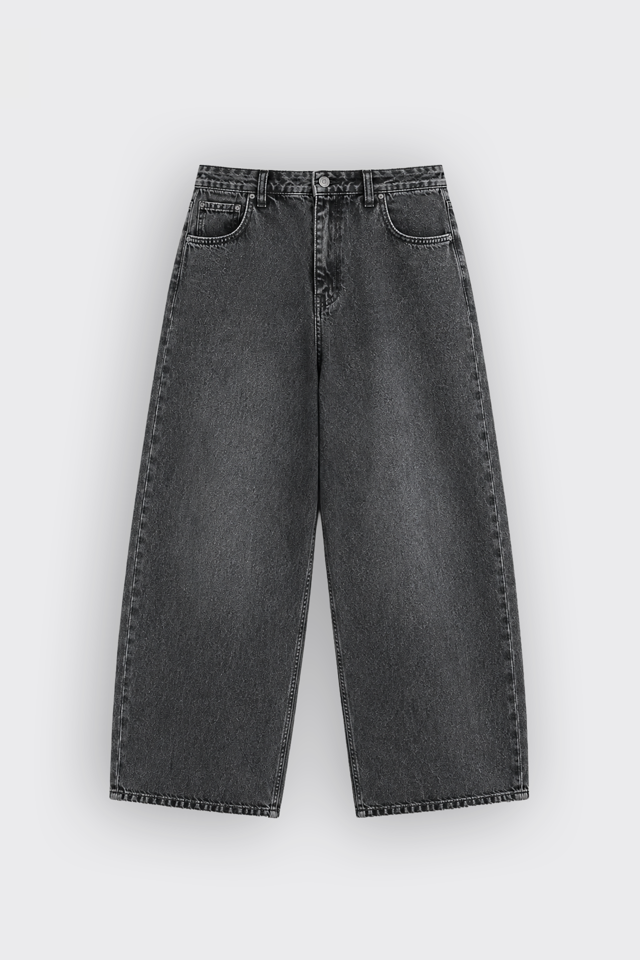 ATE Premium Gri Baggy Kot Pantolon