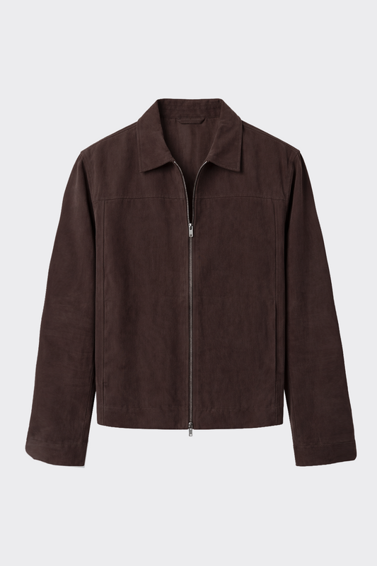 Mevsimlik Çift Fermuarlı Premium Modal Kumaş Ceket