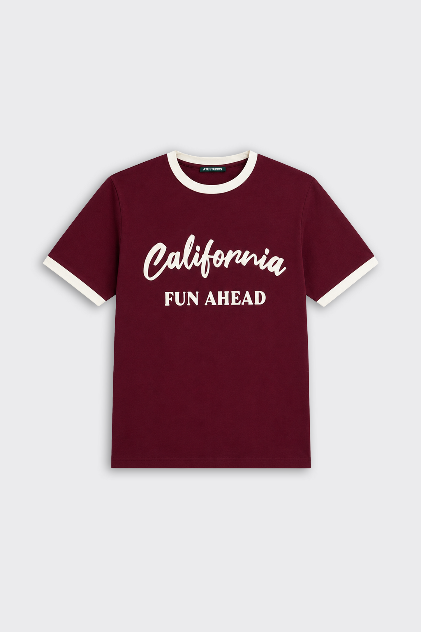 California Contrast Rib Oversize Tişört